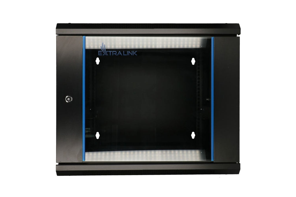 Extralink Rack Cabinet 9U 600x600 AZH Black Wall-Mounted