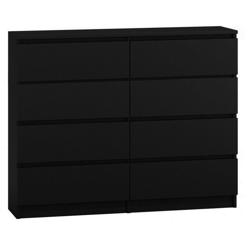 Topeshop Chest of Drawers M8 120 Black