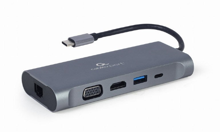 Gembird Notebook Dock/Port Replicator USB 3.2 Gen 1 Grey A-CM-COMBO7-01