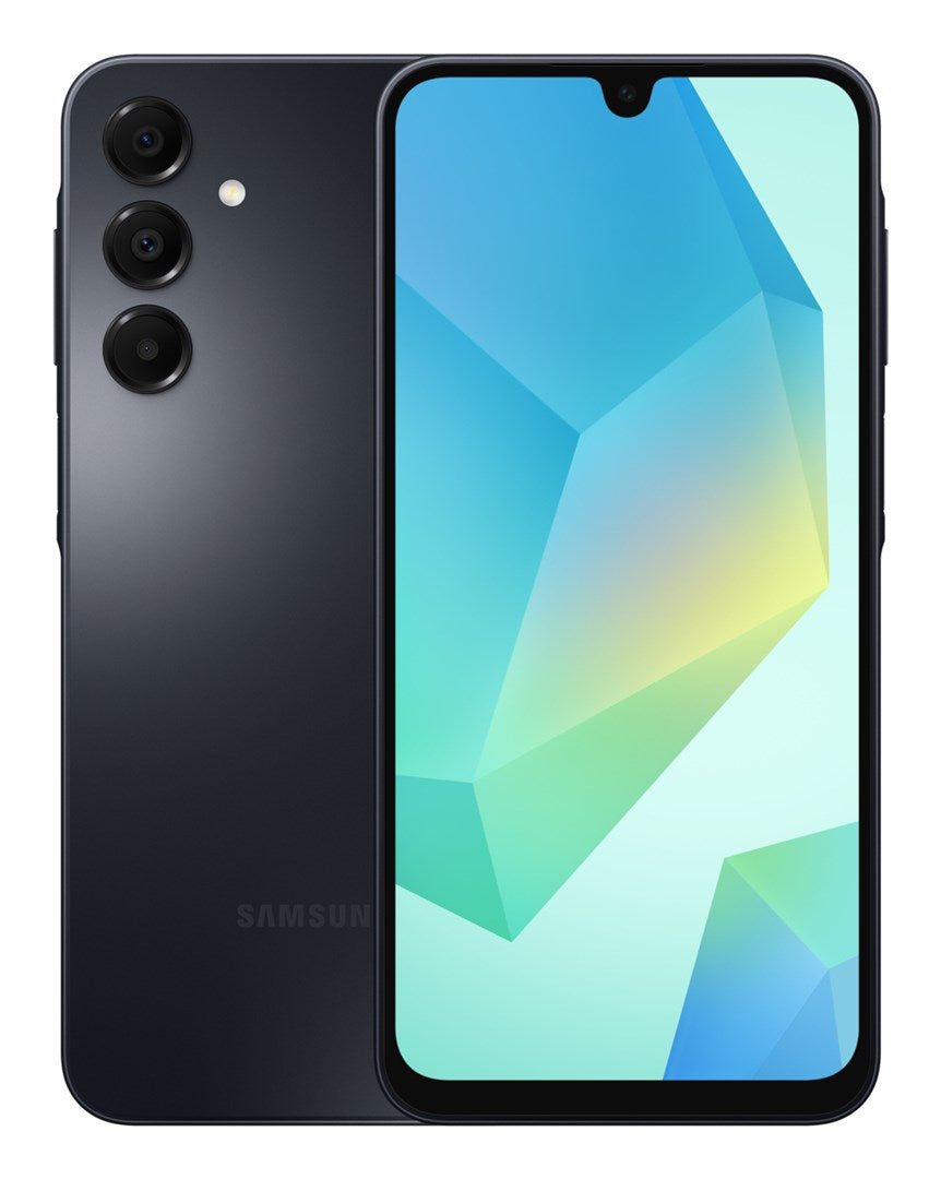 Samsung Galaxy A16 - 4G Smartphone - Dual-SIM - RAM 4GB / Interner Speicher 128GB - microSD slot - OLED-Display - 6,7" - 2340 x 1080 Pixel (90 Hz) - Triple-Kamera 50 MP, 5 MP, 2 MP - front camera 13 MP - Schwarz (SM-A165FZKBEUB)