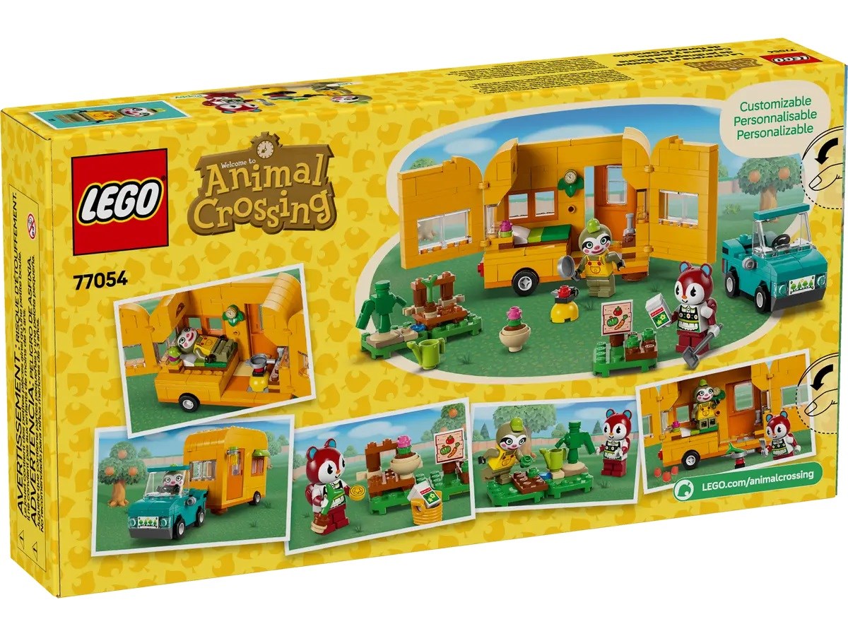 LEGO Animal Crossing Gerd's Caravan & Nursery Building Set with 2 Minifigures (77054)