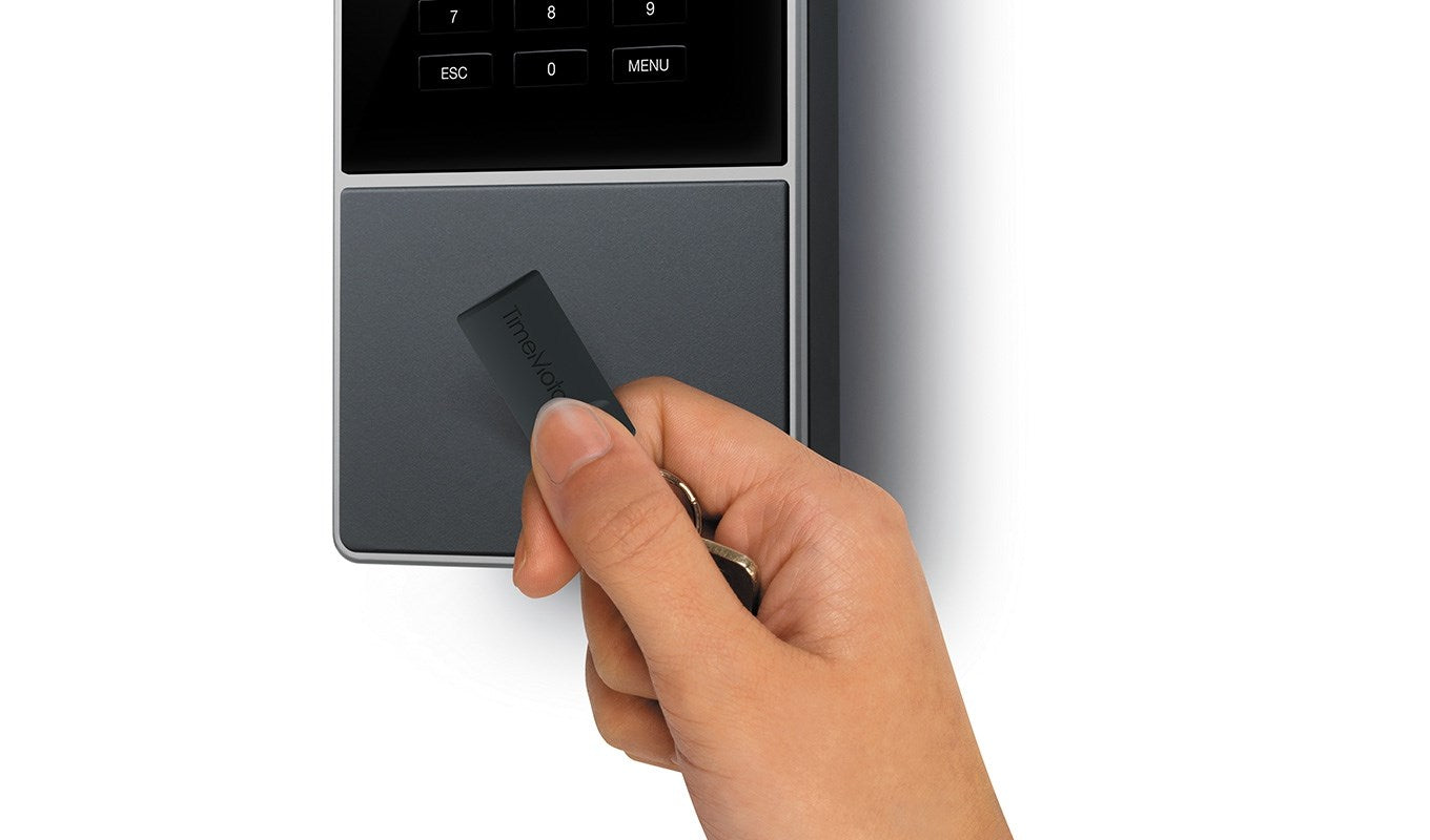 TimeMoto Time Recording System TM-616, RFID Sensor, Black, Complete System with Software
