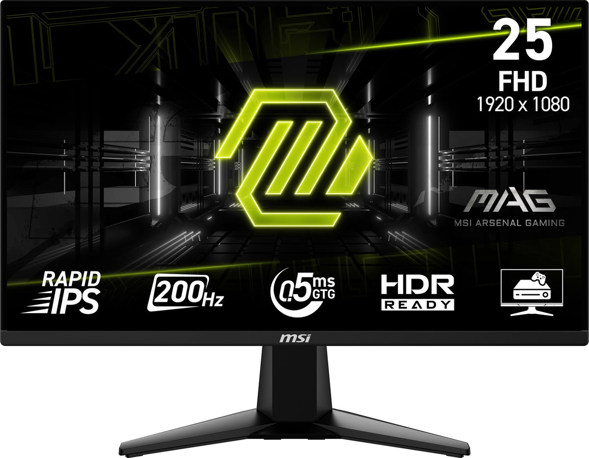 MSI MAG 255F E20 24.5" Full HD LCD Monitor Black - Model MAG 255F E20
