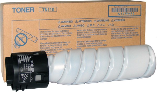 Konica Minolta Toner Cartridge Original Black A3VW050 for Minolta Printers - 12000 Pages