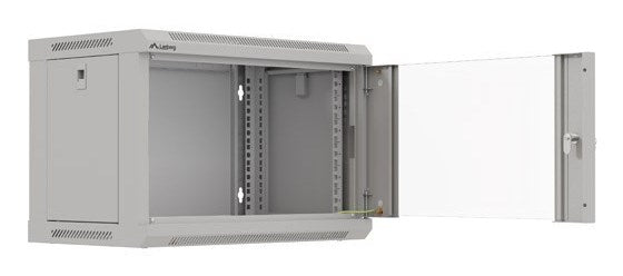Lanberg Rack Mounting Cabinet 19" 6U 540x350 Grey with Glass Door WF03-5306-10S