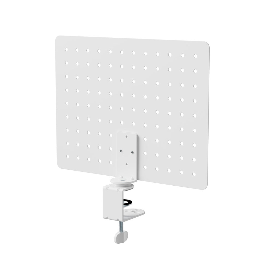 Activejet APB-002W Desk Organizer, Rotating Perforated Board, Grey and White | Model: APB-002W