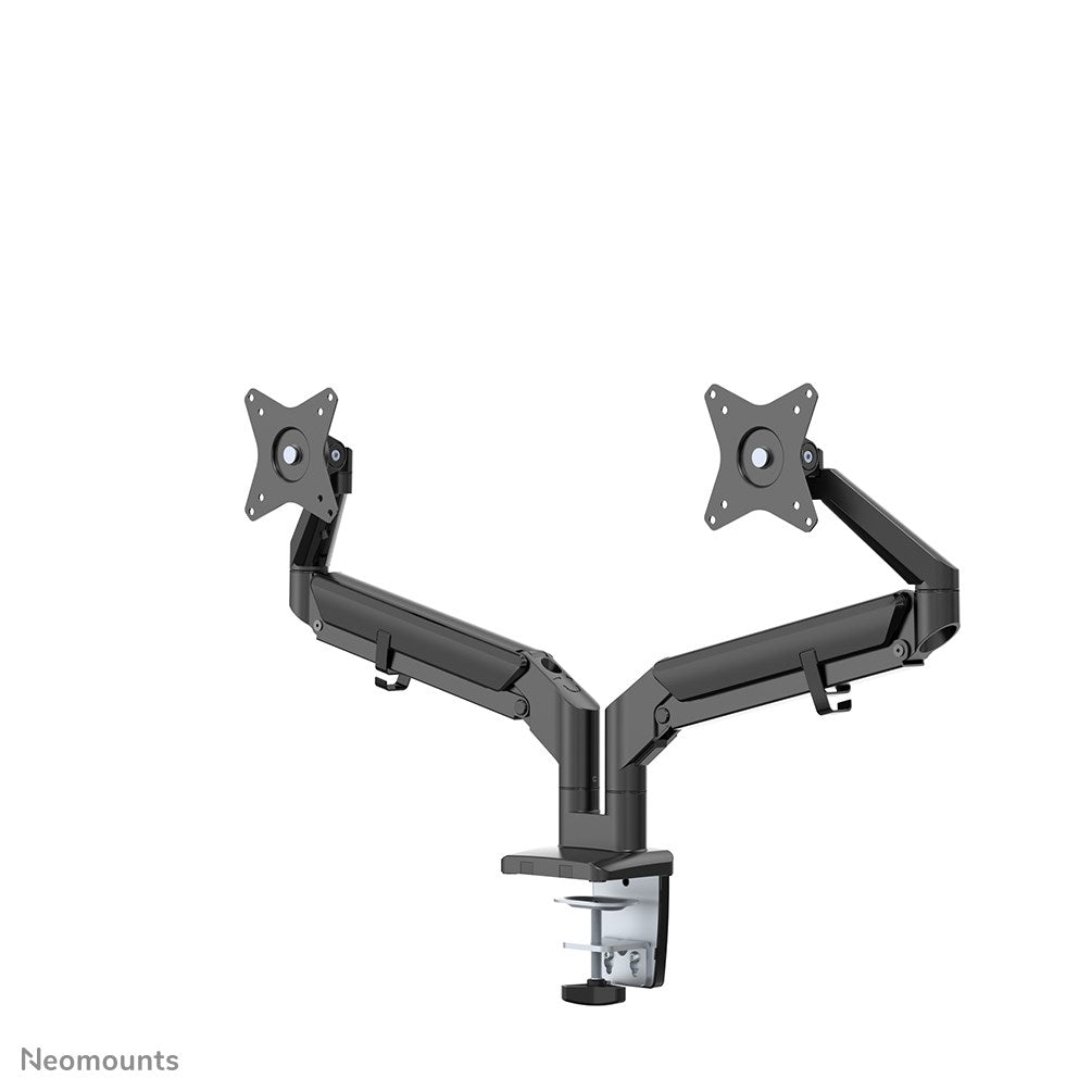 Neomounts DS70-810BL2 Dual Monitor Desk Mount - 17" to 32" - Black - Tiltable, Swivel, Height Adjustable