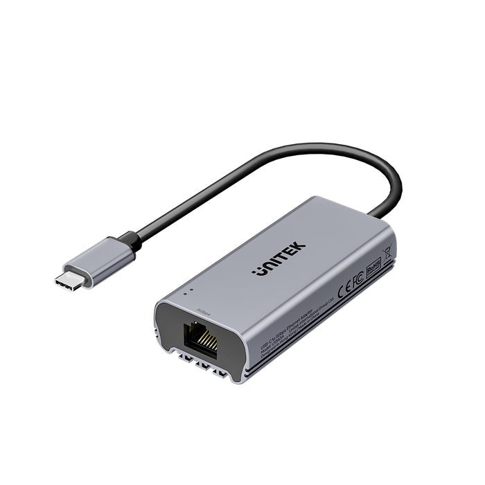UNITEK USB-C to RJ45 5Gbps M/F Adapter