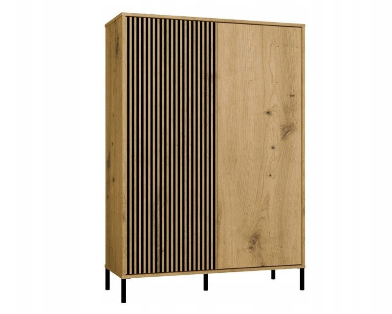KAMARO 2DD SLIM/THICK OAK DISPLAY CABINET