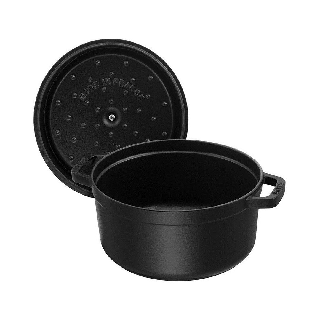 Staub Cocotte - Single pan - black - Eisenguss - 3,8 l - 24 cm - 4,8 kg (40500-241-0)