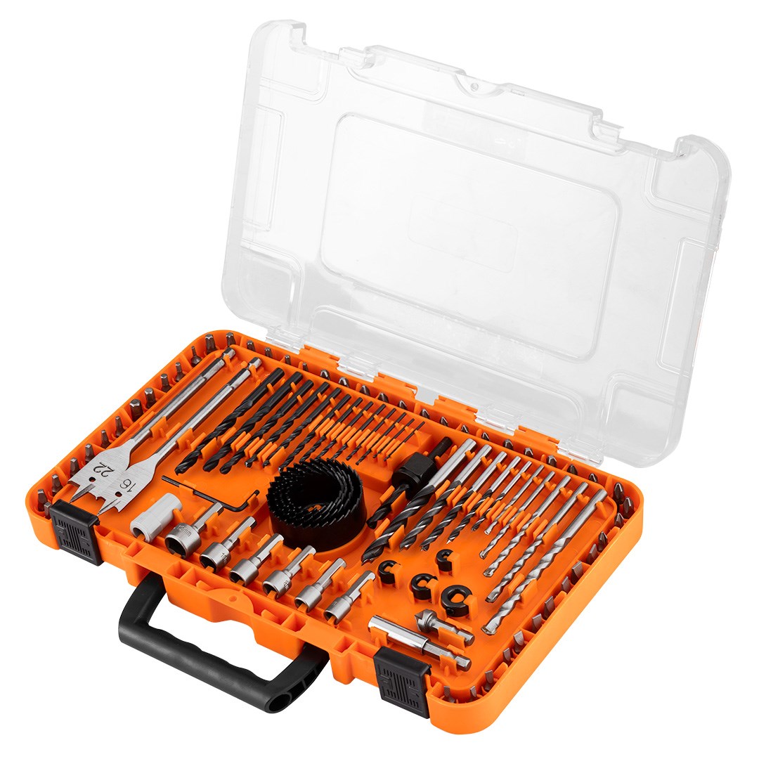 NEO TOOLS Drill and Bit Set 90 Pieces 1350 g Model 56-621
