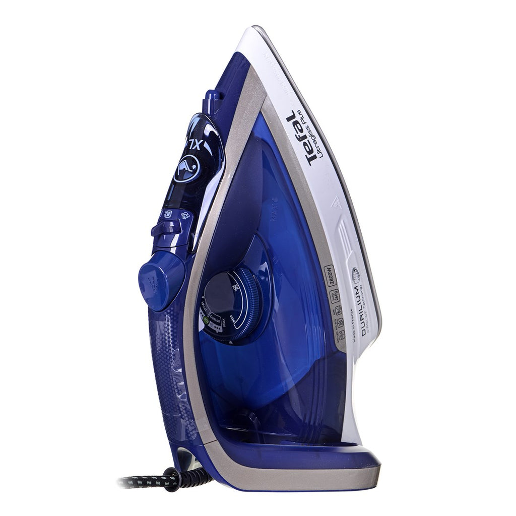 Tefal Ultimate Pure FV6812E0 iron Steam iron 2800 W Blue  Silver