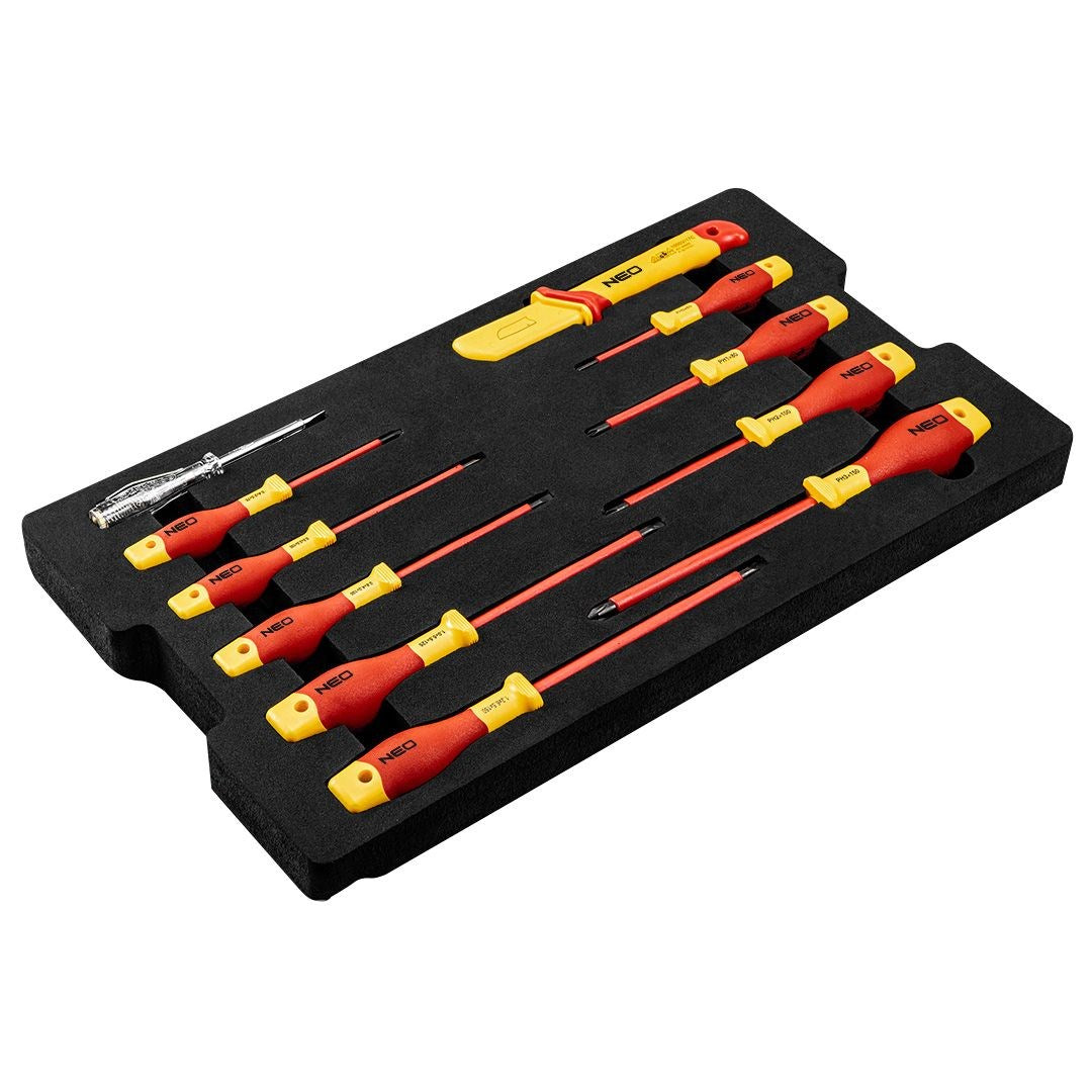 NEO Tools Electrician Service Box 52 Pieces in 22 Strong Box