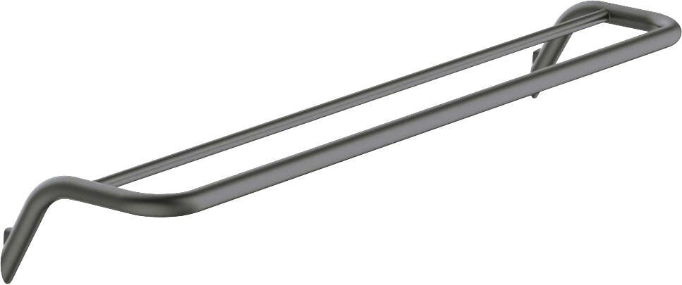 Deante Double Towel Rack - Wall-Mounted, Titanium Finish, ADID631