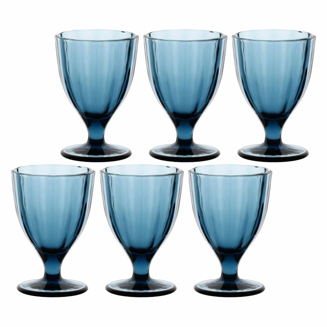 Set of 6 Amami glasses - Blue  300 ml