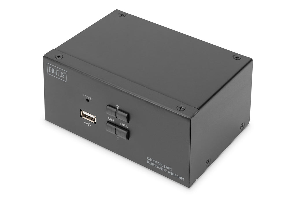 DIGITUS DS-12862 - KVM/Audio/USB Switch - 2 Ports - Desktop