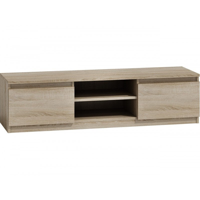 Topeshop RTV140 Sonoma TV Stand with 2 Shelves - 140 cm