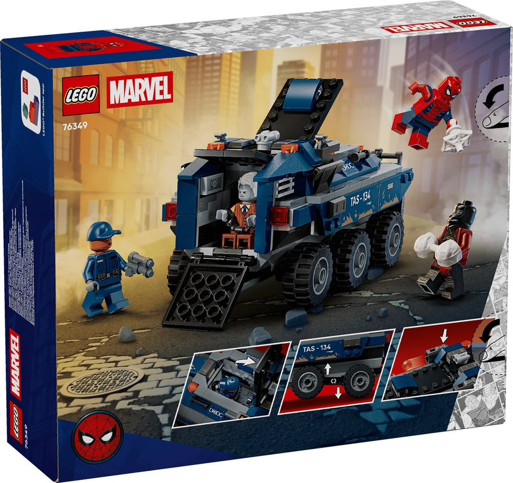LEGO Building Blocks Spider-Man Prison Transport Chase Set 76349 - 367 Pieces, 4 Minifigures