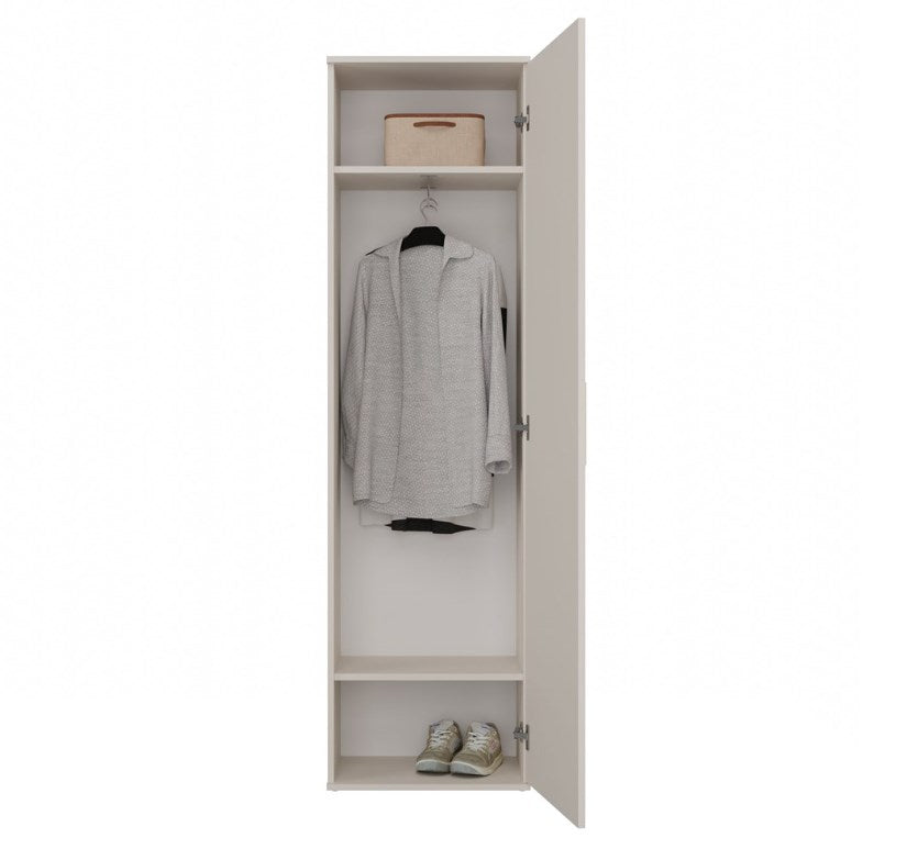 DUO Wardrobe with Mirror - Cashmere Color