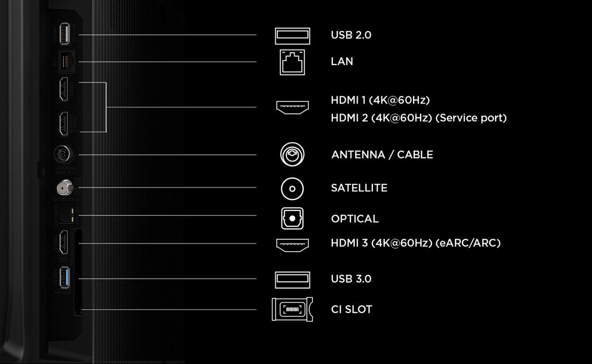 TCL P7L 50P7L TV 127 cm (50 ) 4K Ultra HD Smart TV Wi-Fi Black 400 cd/m2