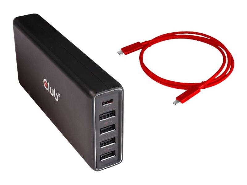 Club3D Docking Station - USB-C 3.2 Gen 1 - VGA, HDMI, DP - 100 Watt (CSV-1564W100)