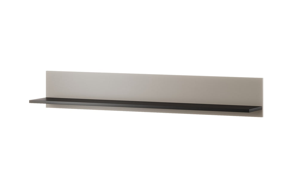 Cama 2-piece shelf SOHO 125x20x20 cashmere + black