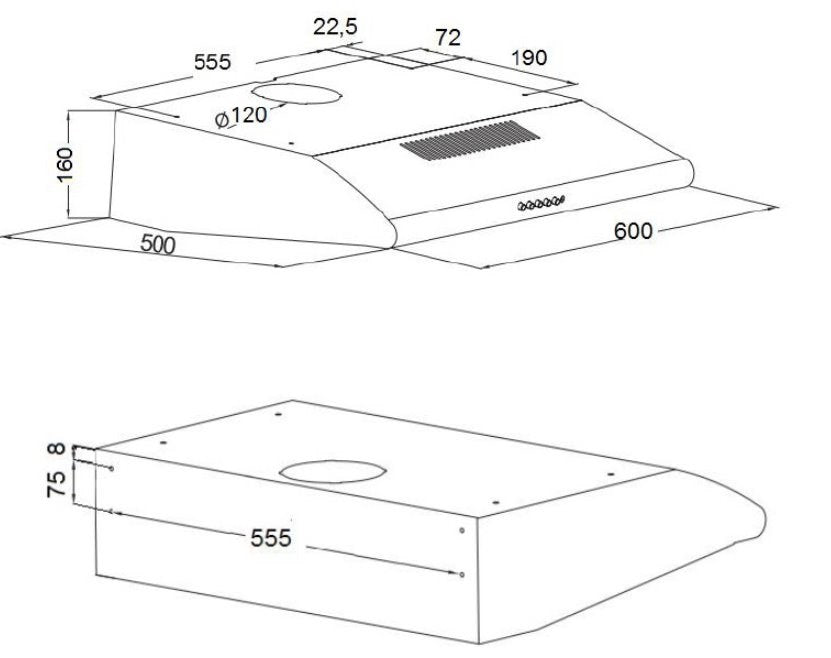 Akpo Cooker Hood WK-7 P-3050