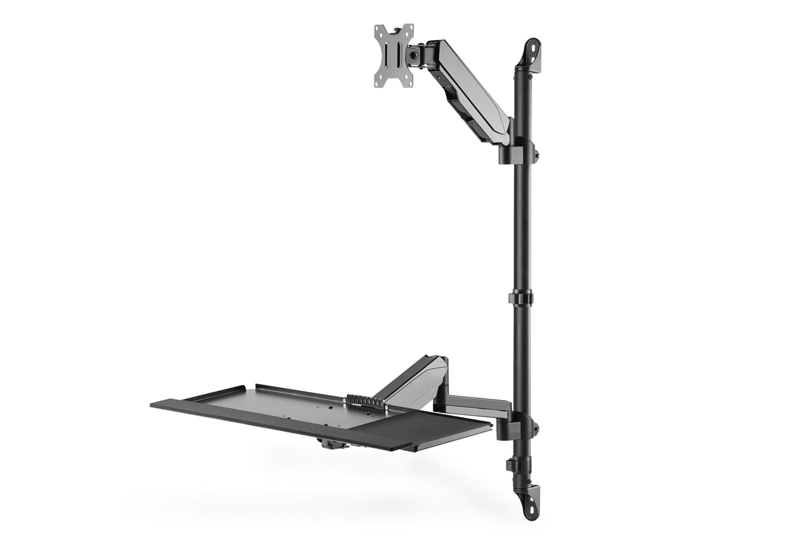 DIGITUS DA-90372 Mounting Kit for LCD Display/Keyboard/Mouse/CPU - Black
