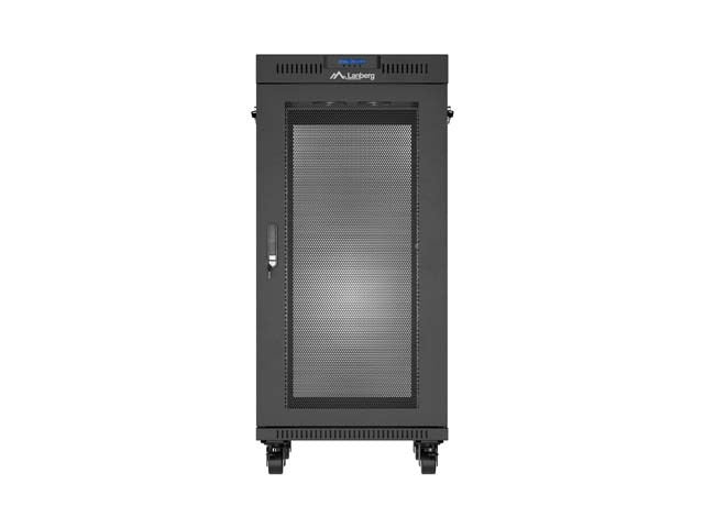 Lanberg Rack Installation Cabinet 24U 600x800 Black Perforated Door