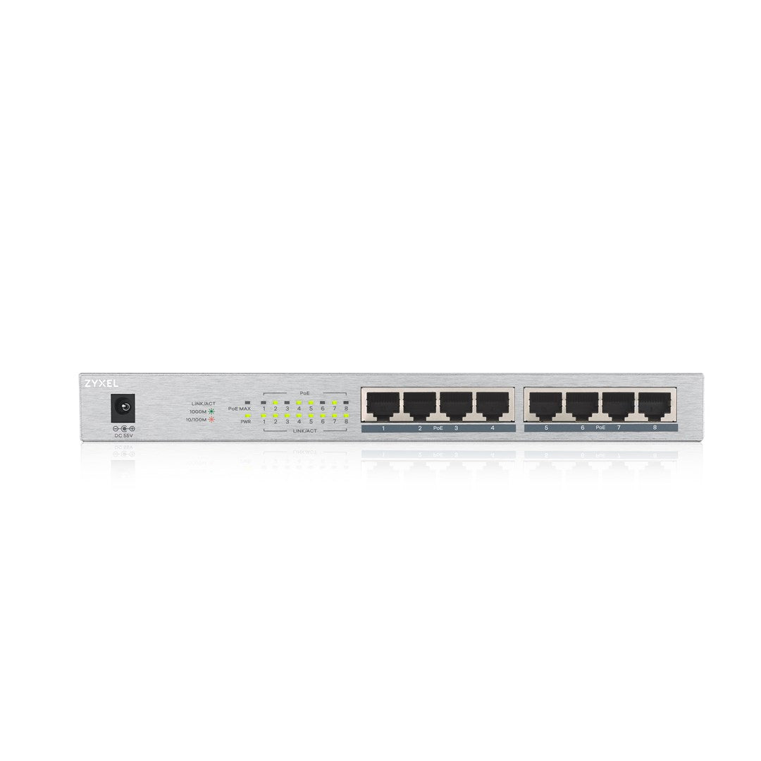 Zyxel GS1008HP Switch 8 x 10/100/1000 PoE+ Desktop GS1008HP-EU0101F
