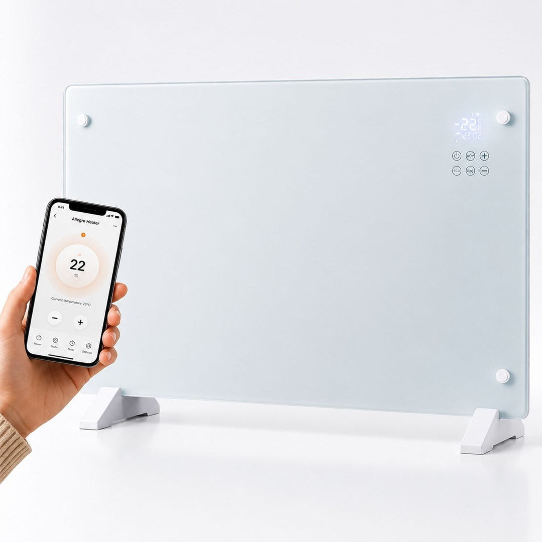 Extralink SMART GLASS PANEL HEATER  WHITE  2000W  WIFI  LPL-23A-WH