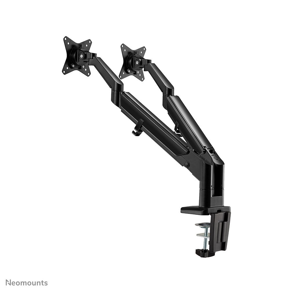Neomounts DS70-810BL2 Dual Monitor Desk Mount - 17" to 32" - Black - Tiltable, Swivel, Height Adjustable