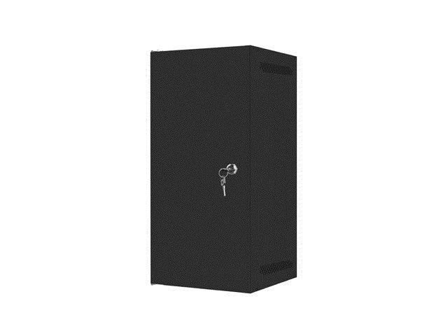 LANBERG 10 Wall-Mounted Rack Cabinet 12U Black