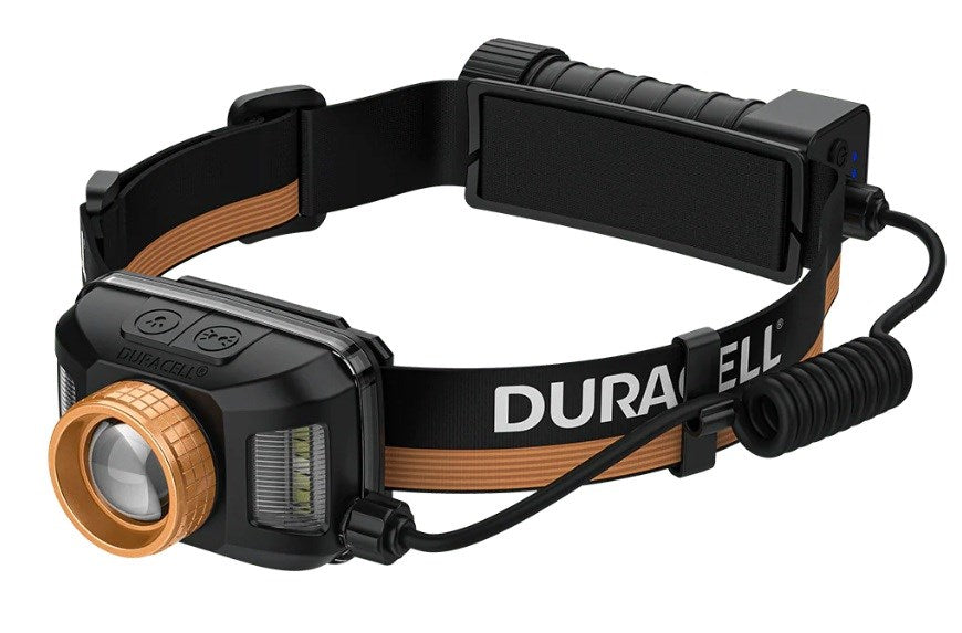 Duracell DH1500R Headlamp 1500lm Black Orange