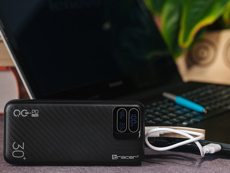 Tracer Blaze Power Bank 30000 mAh 65W Black