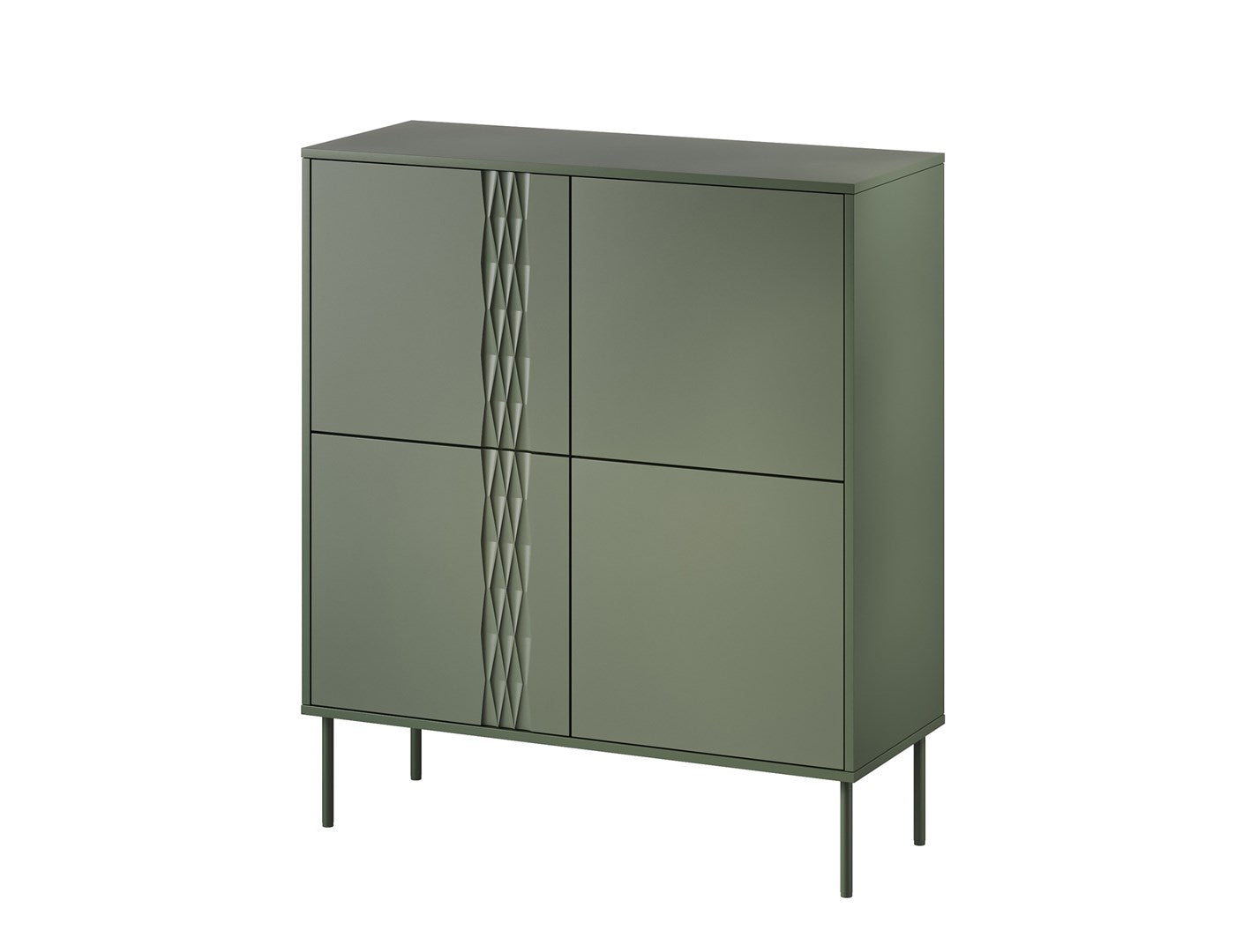 Cama TRESSE Chest of Drawers 4D 100x40x110 Matte Green