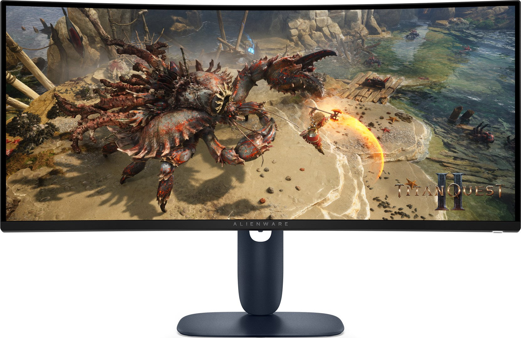 Alienware AW3425DWM Gaming Monitor 34" WQHD 165Hz Curved Black Blue