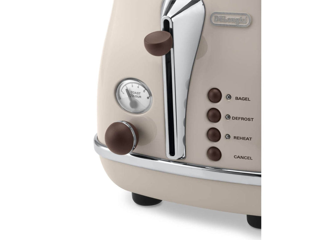 DeLonghi Toaster 900 W 2 Slots Variable Crust Browning Control CTOV 2103.BG