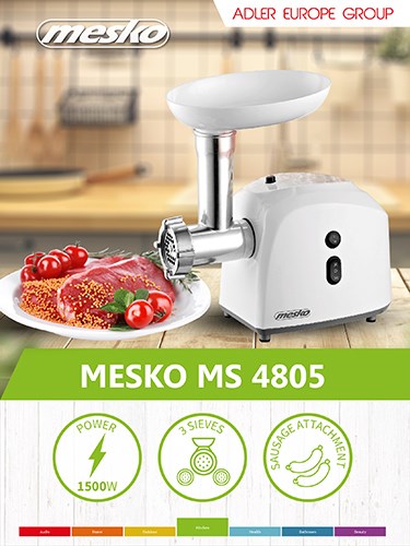 Adler Mincer 600W White MS 4805