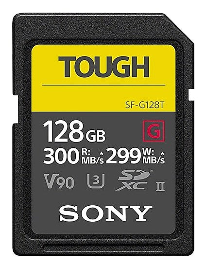 Sony SDXC Pro Tough 128GB Class 10 UHS-II U3 Memory Card (SFG1TG)