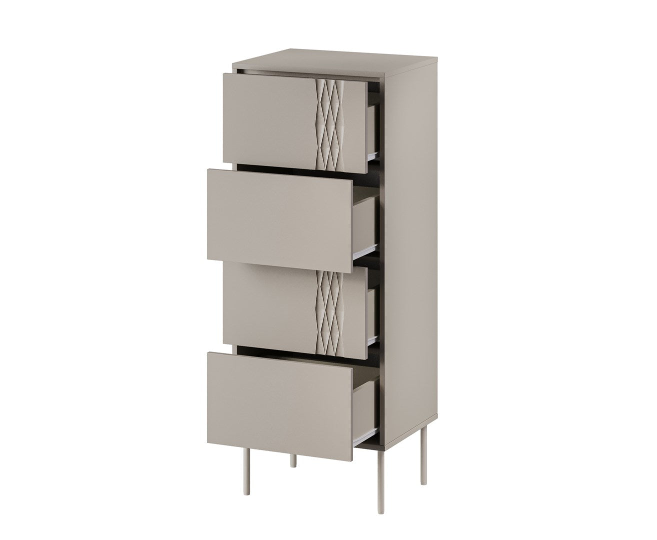 Cama TRESSE Chest of Drawers 4S 50x40x125 Cashmere Matt