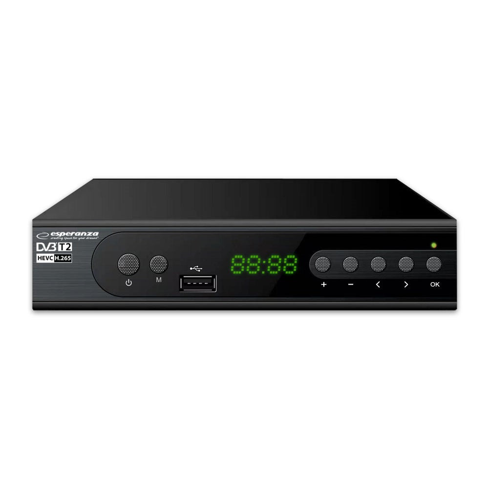 Esperanza EV106R DVB-T Receiver, Terrestrial TV, 405 g, Remote Control