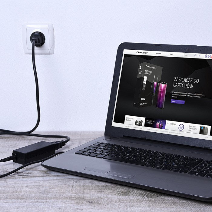 Qoltec 51516 Power Adapter 90W for Dell 19.5V 4.62A 3.0+pin