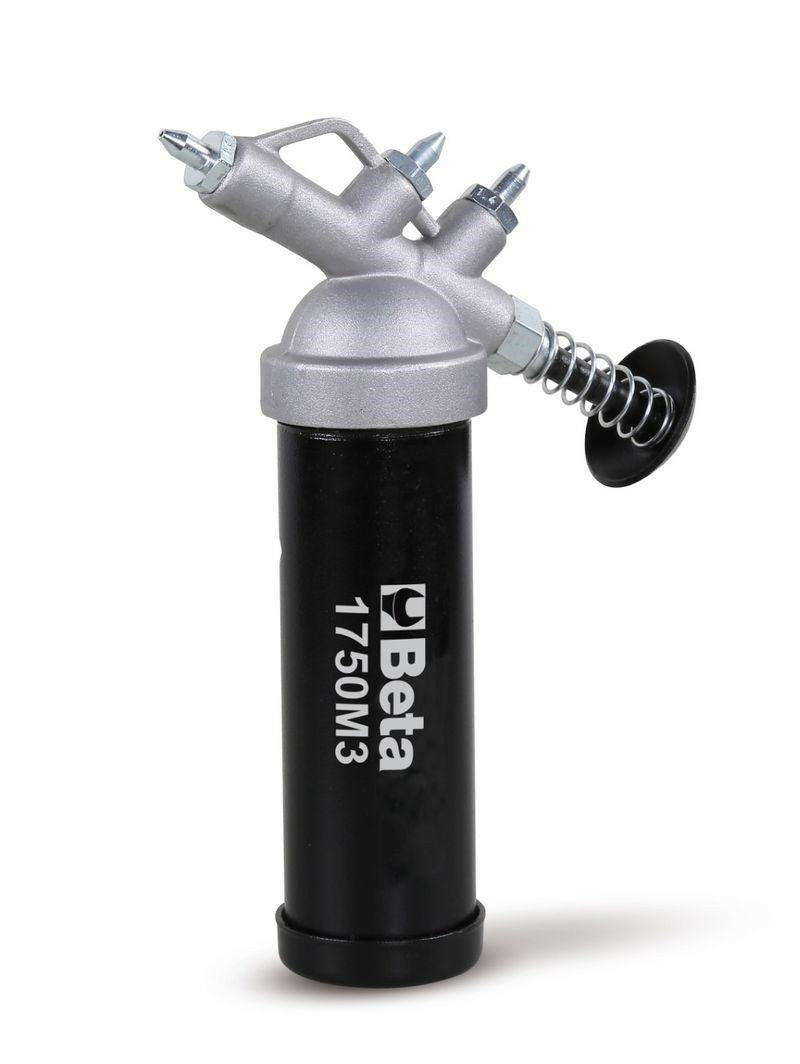 Beta Grease Gun with 3 Nozzles 260 g Dimensions: 50 mm x 165 mm x 247 mm Model 1750M3