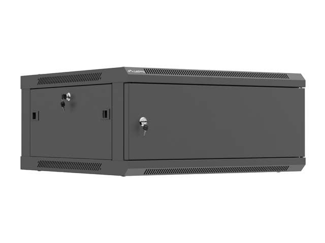 Lanberg Rack Cabinet 4U Wall-Mounted Metal IP20 Two Fans WF01-6604-00B
