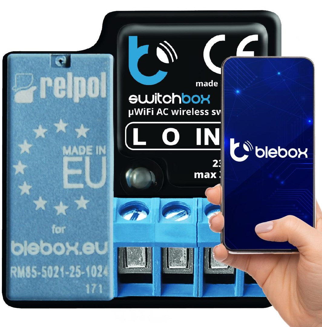 BLEBOX Switchbox V3 - 230V Circuit Breaker with Energy Metering