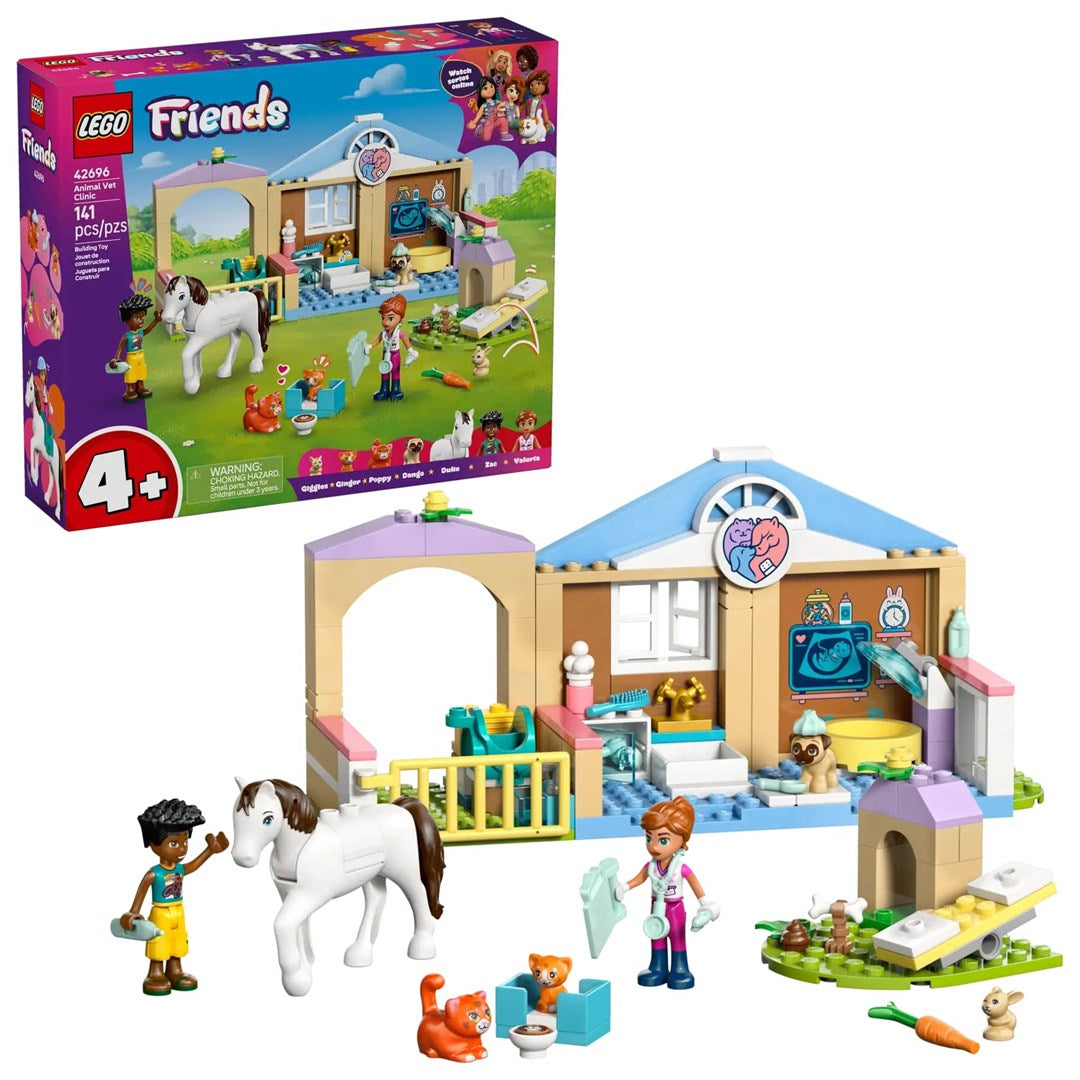 LEGO FRIENDS Animal Vet Clinic Playset for Kids 4+ - 42696