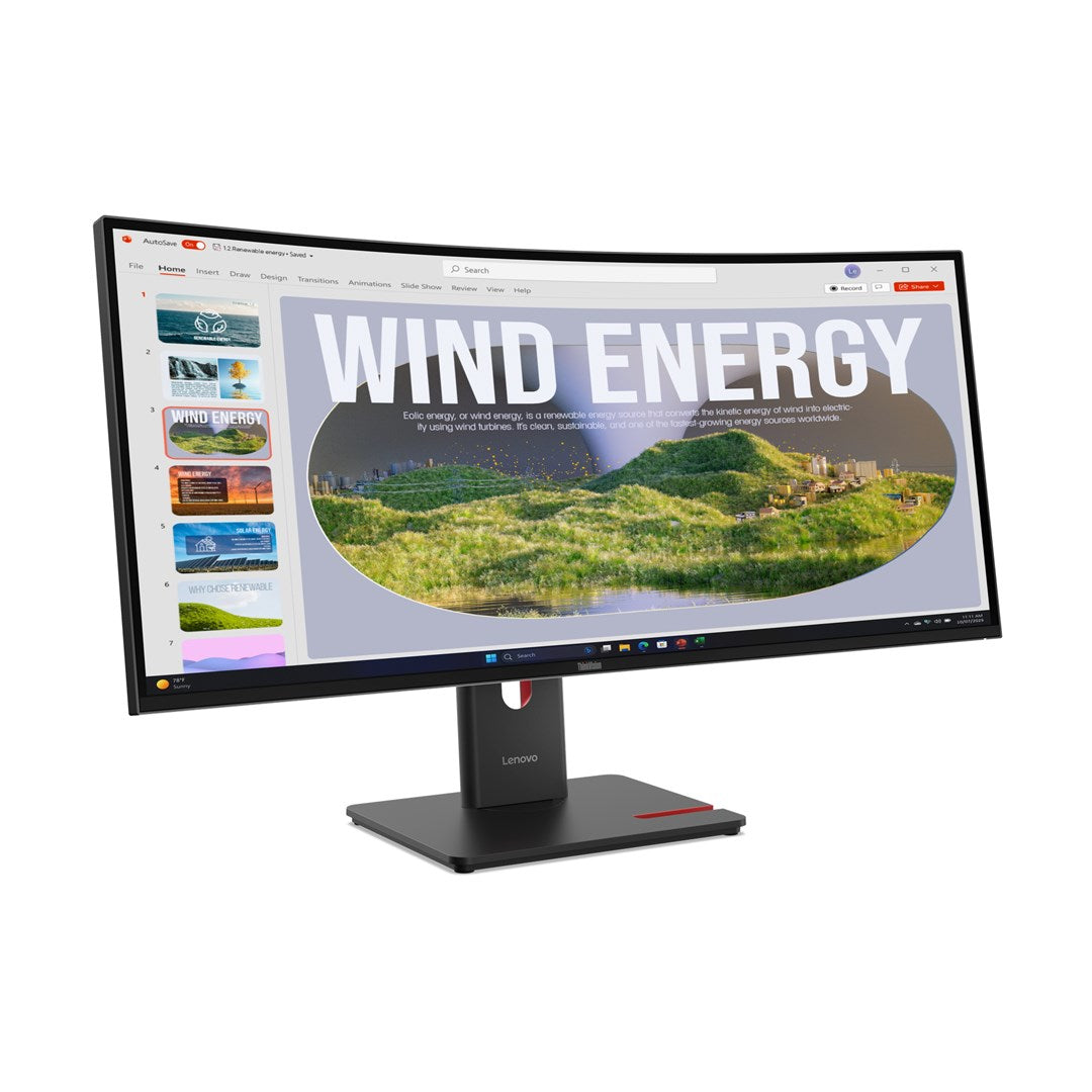 Lenovo T34WD-40 Professional LCD Monitor for Office Use