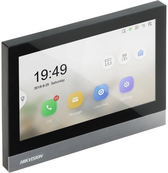 Hikvision DS-KH8380-TE1 Video Intercom Monitor - 7" Touchscreen, 1024x600 Resolution
