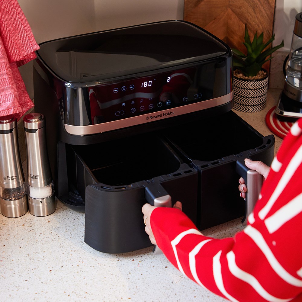 Russell Hobbs Air Fryer Dual 9 L 2800W Black